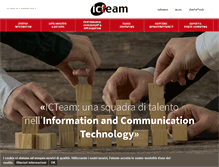 Tablet Screenshot of icteam.it